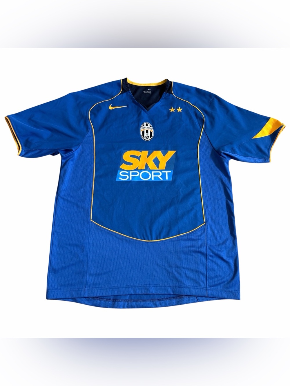 Vintage 2004-2005 Juventus Nike Soccer Jersey Men’s Sz M Sky Sport Blue Y2K